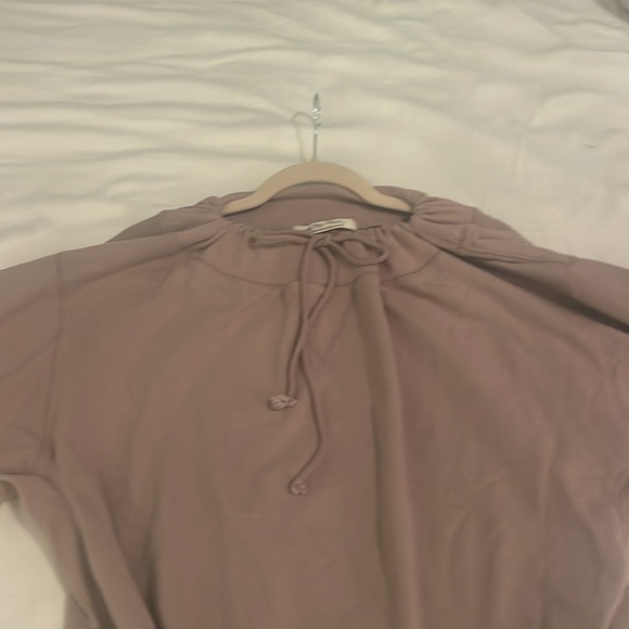 We the free by Freepeople French terry crop bubble sleeve sweatshirt - Picture 6 of 13